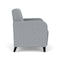 Lesro Siena Lounge Reception Wide Guest Chair, Black, RS Fog Upholstery SN1201 - alternate 2